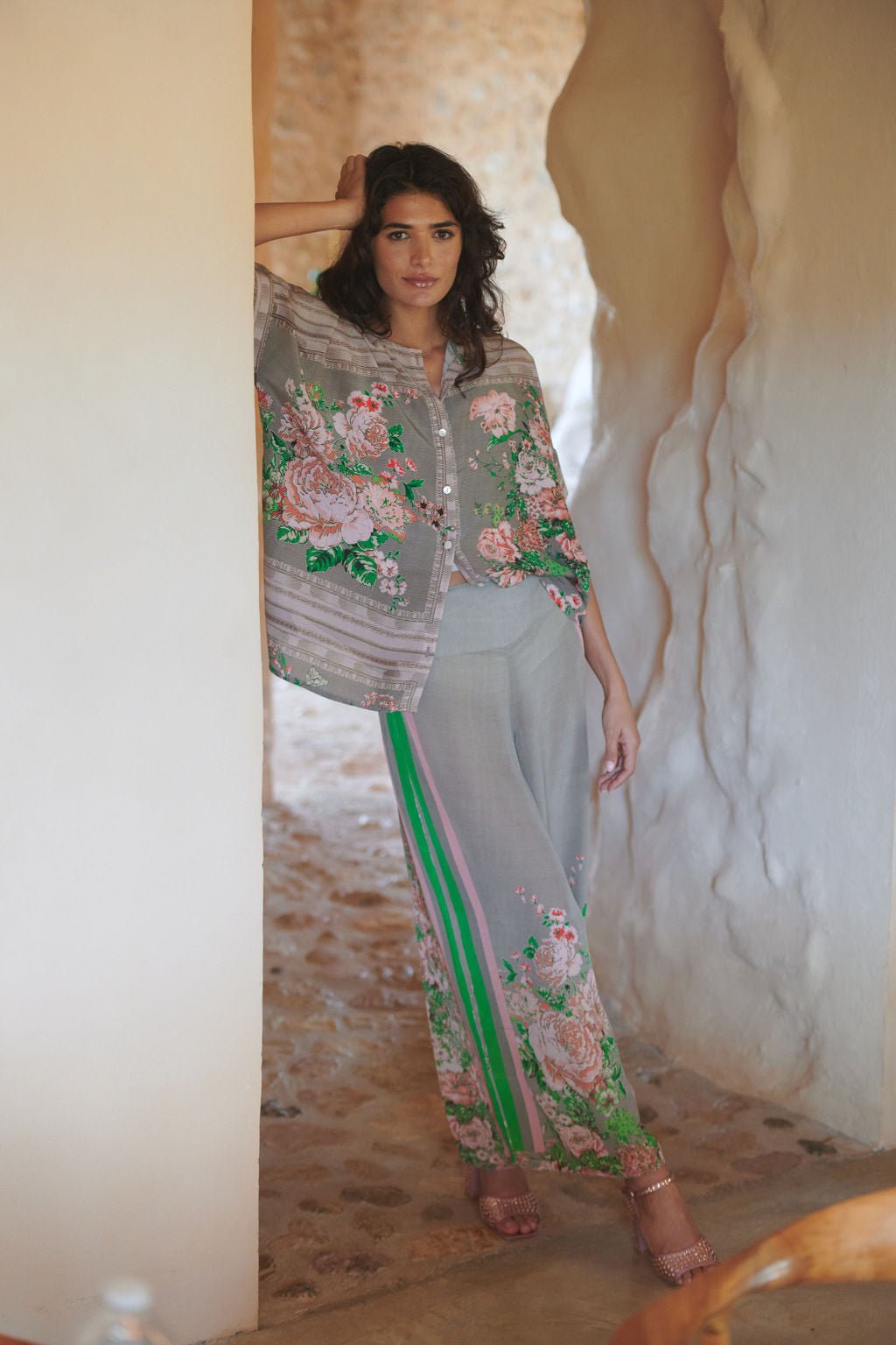 V TWELVE STAR EMBROIDERY PANTS サイズ0 ベージュ BITE Studios CHEVAL EMBROIDERED PANT - Trousers - cream