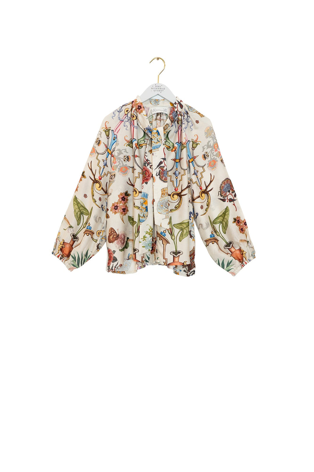 Cornucopia Ivory PussyBow Blouse - One Hundred Stars