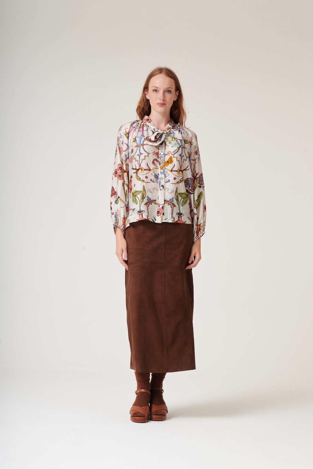 Cornucopia Ivory PussyBow Blouse - One Hundred Stars