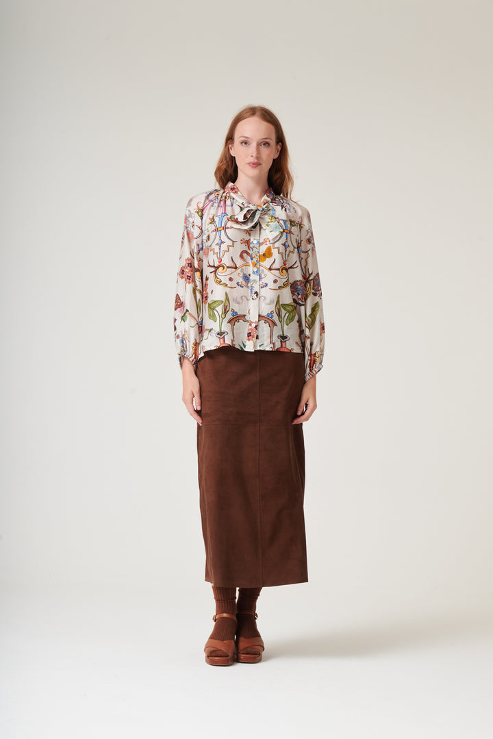 Cornucopia Ivory PussyBow Blouse - One Hundred Stars