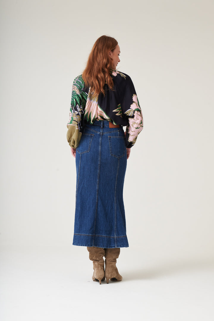 Crane Emerald PussyBow Blouse - One Hundred Stars