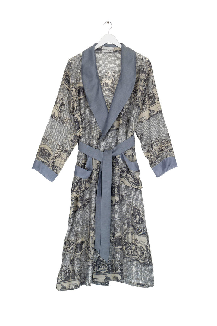 Ancient Columns Charcoal Gown