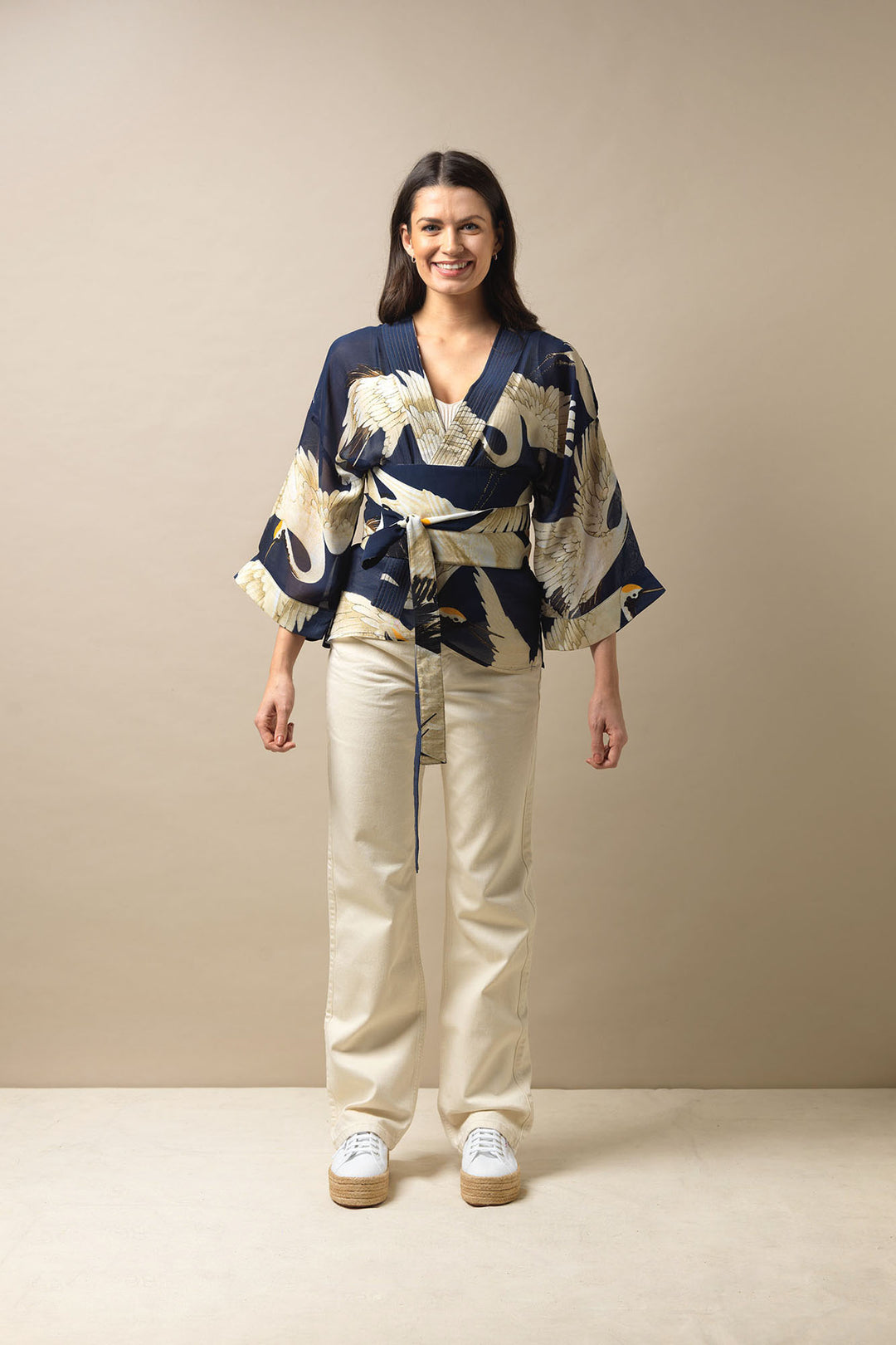 Stork Navy Obi Belt