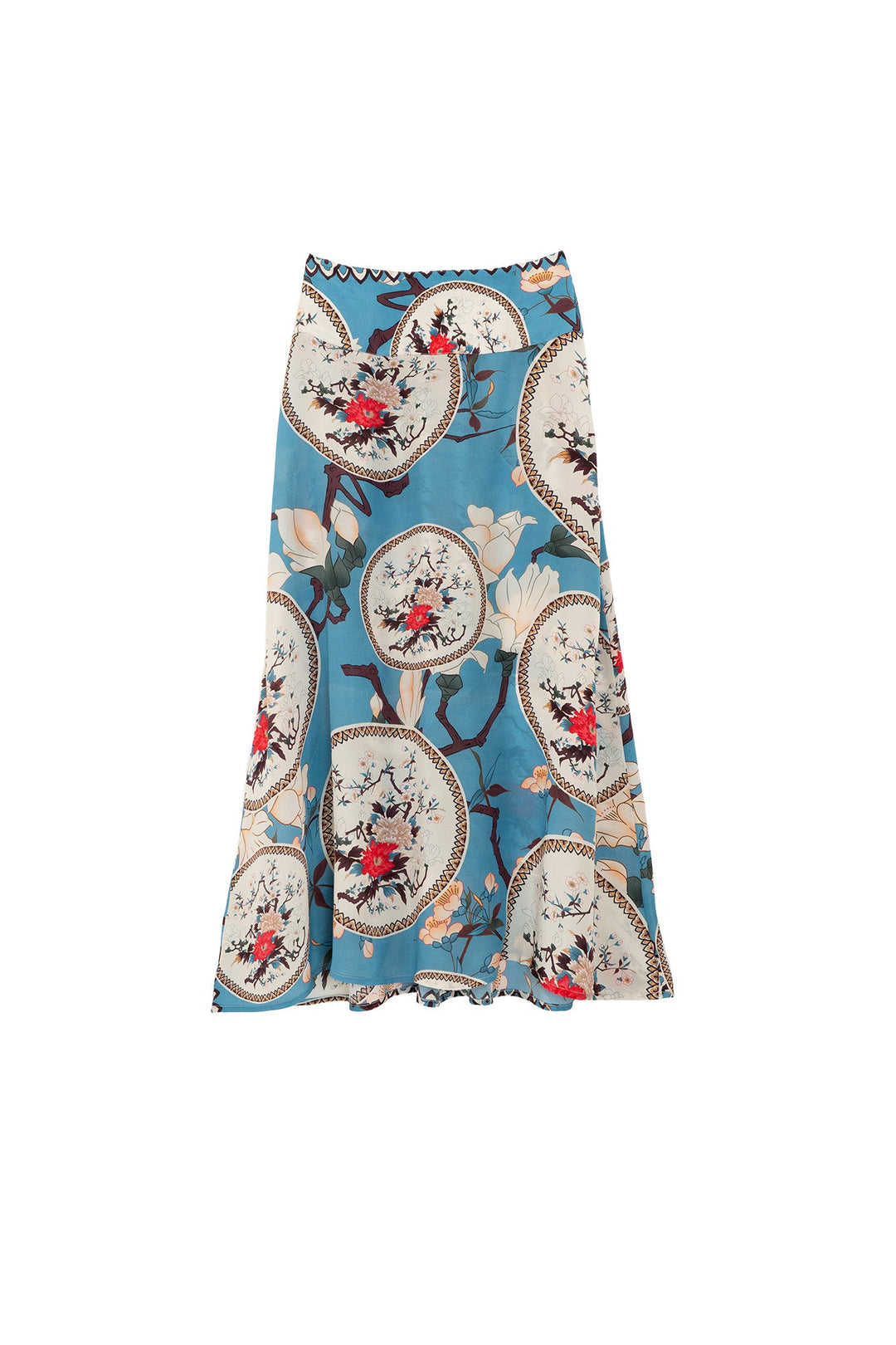 Magnolia Plates Blue A - line Maxi Skirt - One Hundred Stars