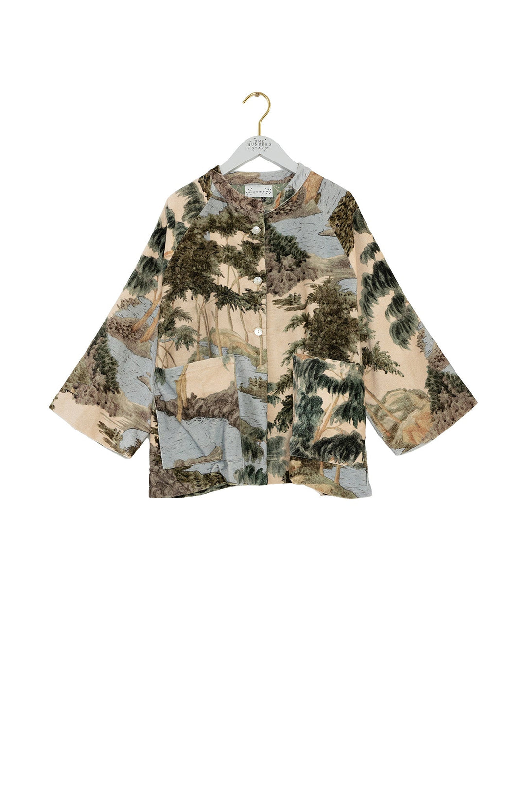 Rivers and Trees Natural Velvet Jacket - One Hundred Stars