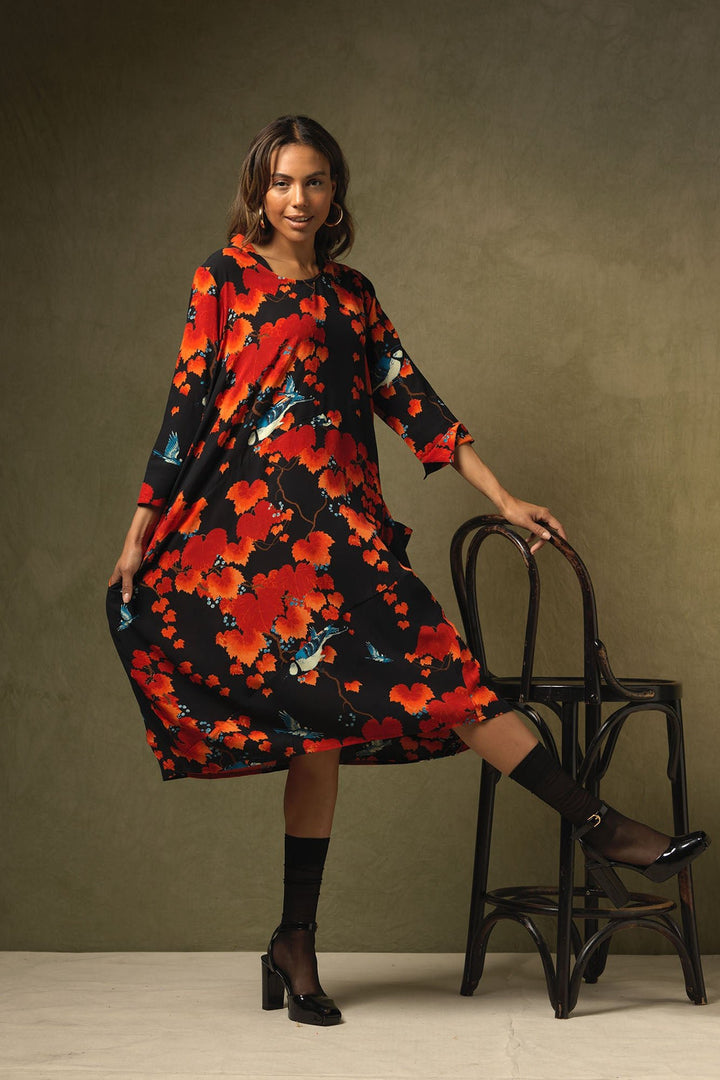 Acer Black Asymmetric Dress Party Pockets- One Hundred Stars