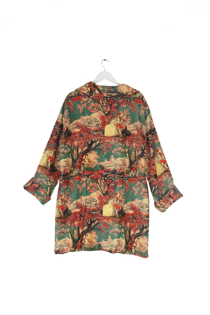Country Toile Berry Velvet Boyfriend Jacket - One Hundred Stars