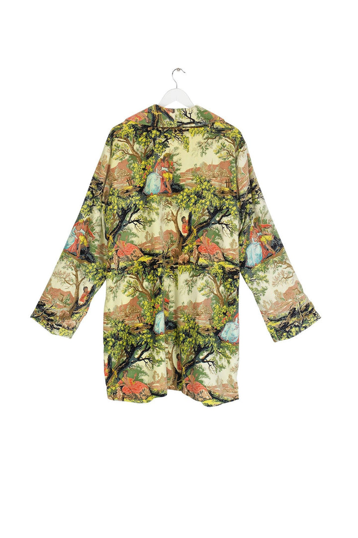 Country Toile Velvet Boyfriend Jacket - One Hundred Stars