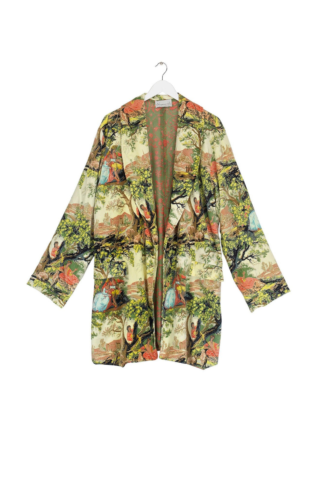 Country Toile Velvet Boyfriend Jacket - One Hundred Stars