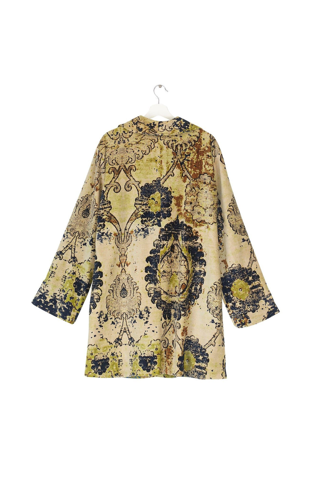 Dhurrie Taupe Velvet Boyfriend Jacket - One Hundred Stars