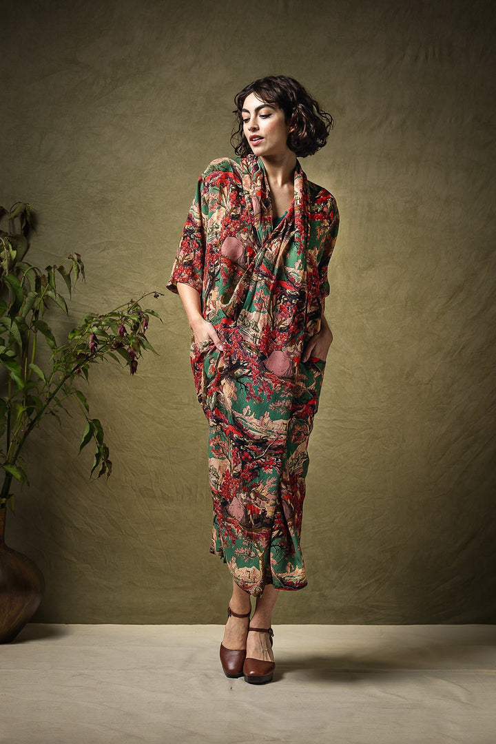 Country Toile Berry Rachel Dress - One Hundred Stars