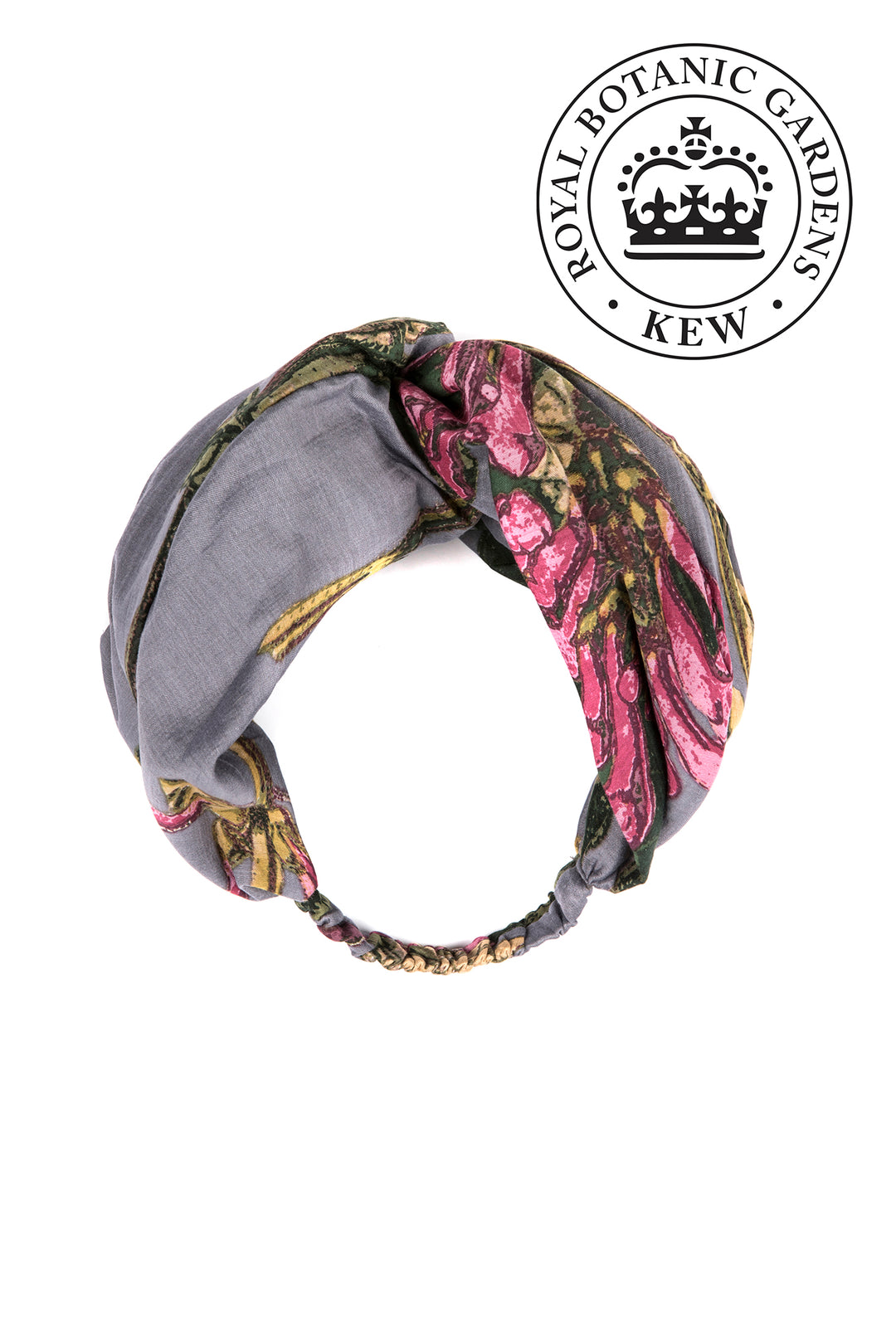 KEW Magnolia Grey Headband- Our headbands are made from 100% recycled material using offcuts from our clothing production.
