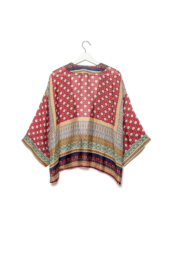 Moorish Burgundy Kimono - One Hundred Stars
