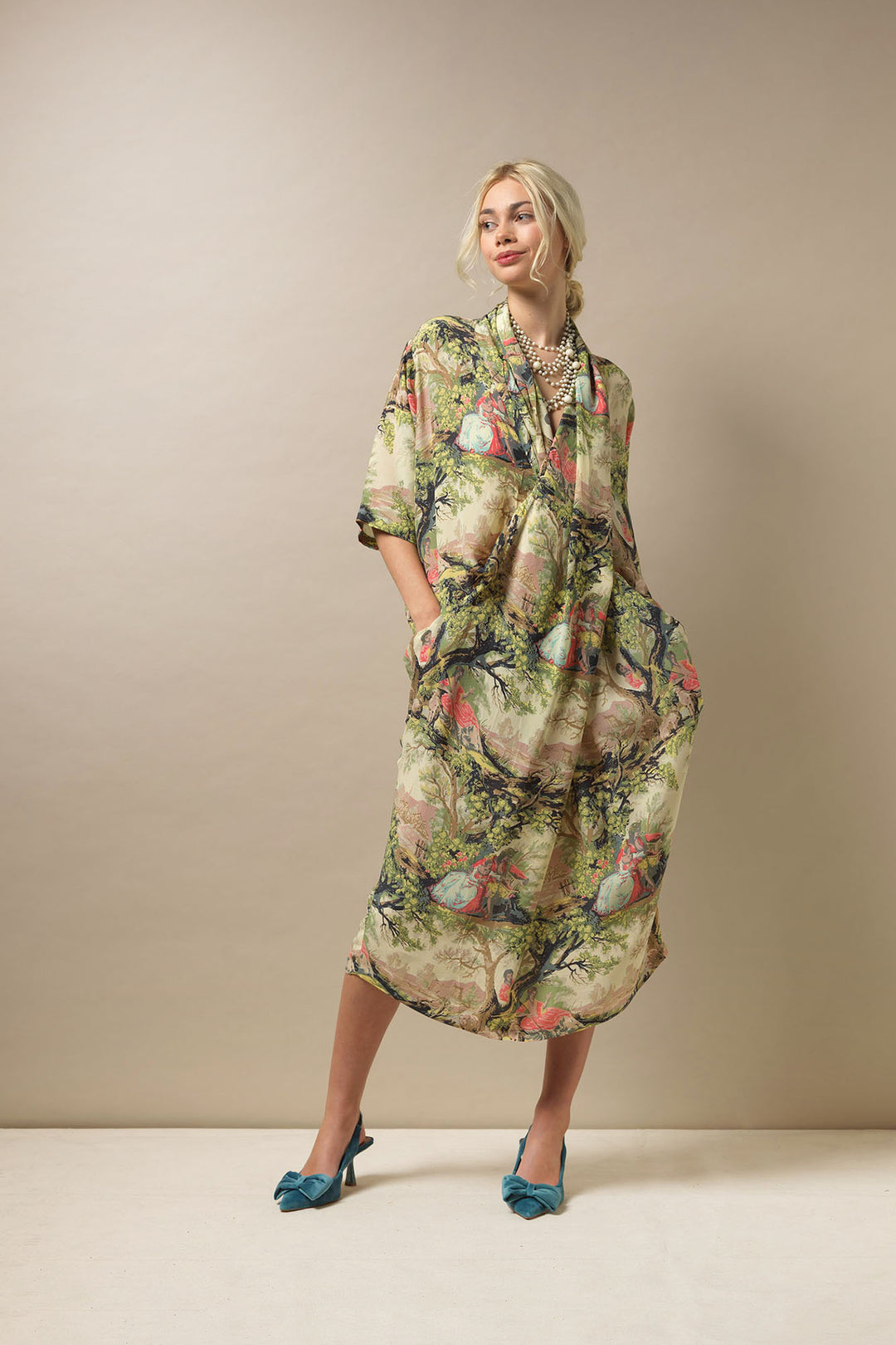 Country Toile Rachel Dress