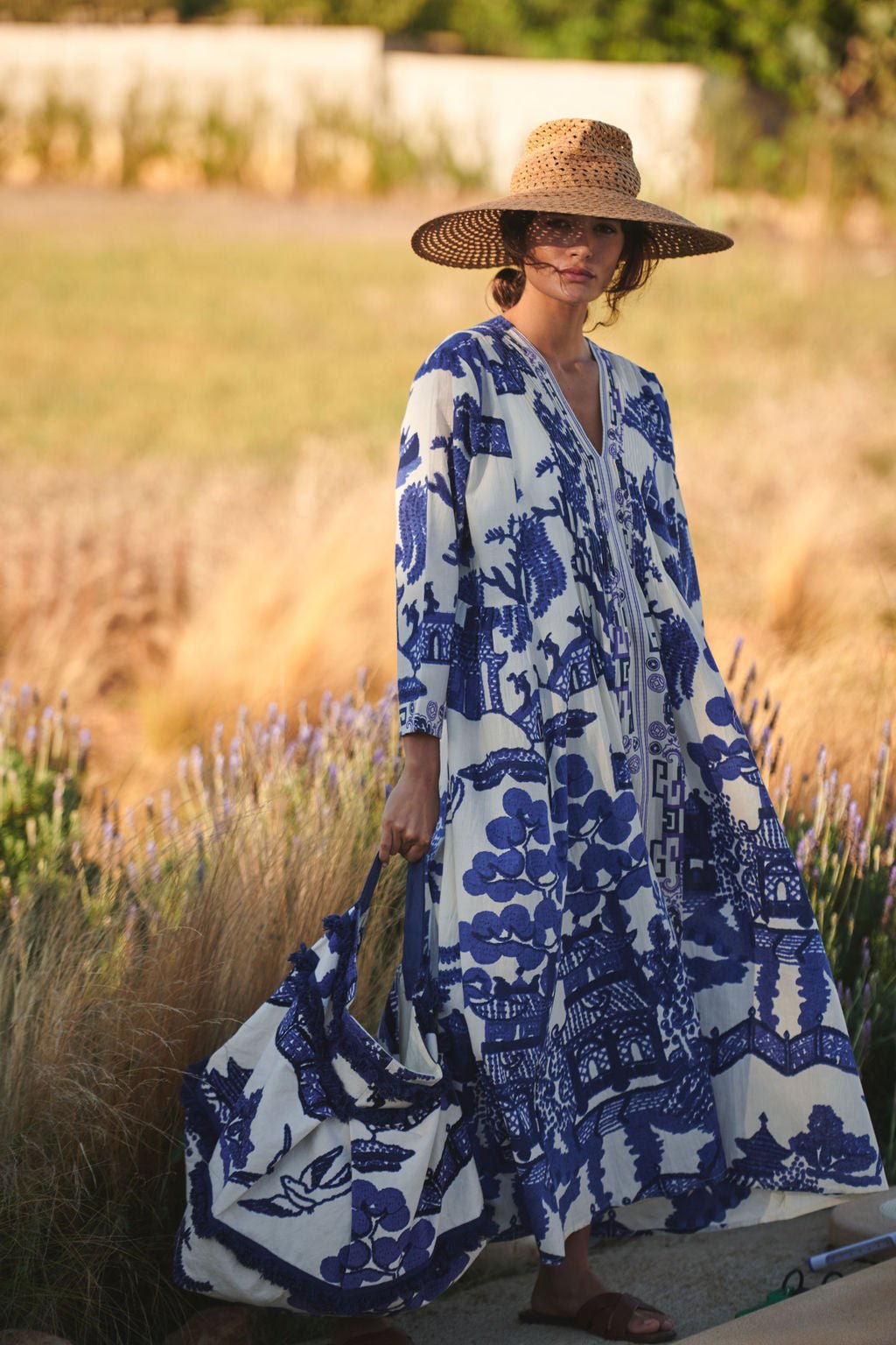Giant Willow Blue Pinch Pleat Dress One Hundred Stars Giant Willow Blue Pinch Pleat Dress One Hundred Stars