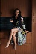 Daisy Black Crepe Gown