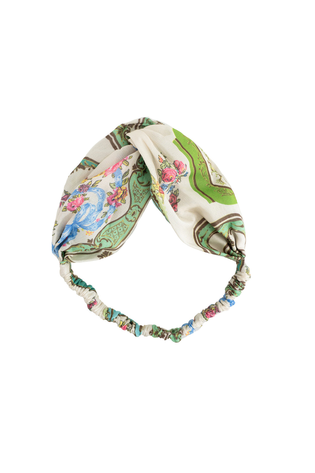 Afternoon Tea Green Cotton Headband