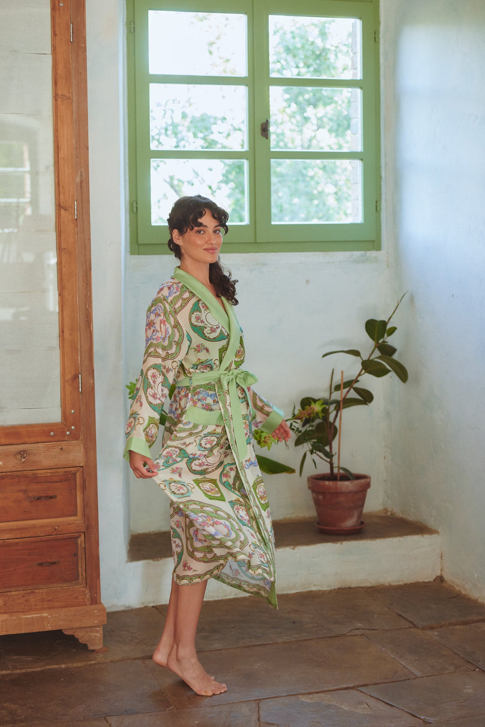 Afternoon Tea Green Gown - One Hundred Stars