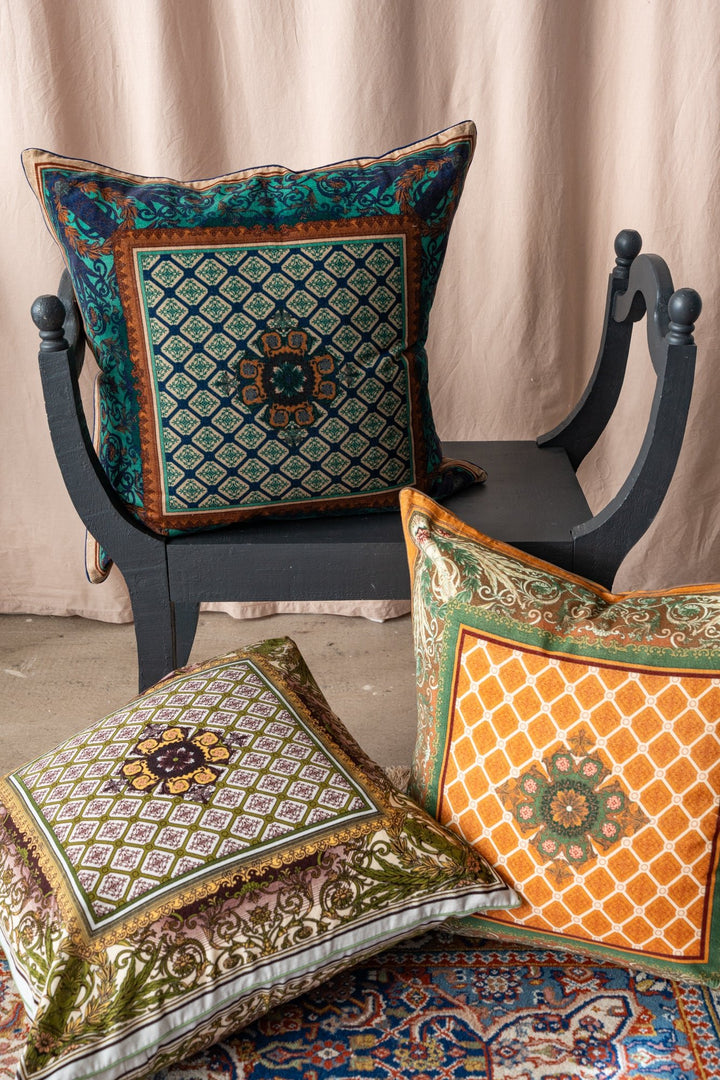 Amulet Emerald Velvet Cushion - One Hundred Stars