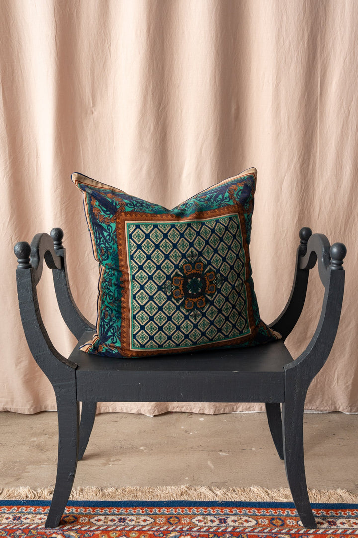 Amulet Emerald Velvet Cushion - One Hundred Stars