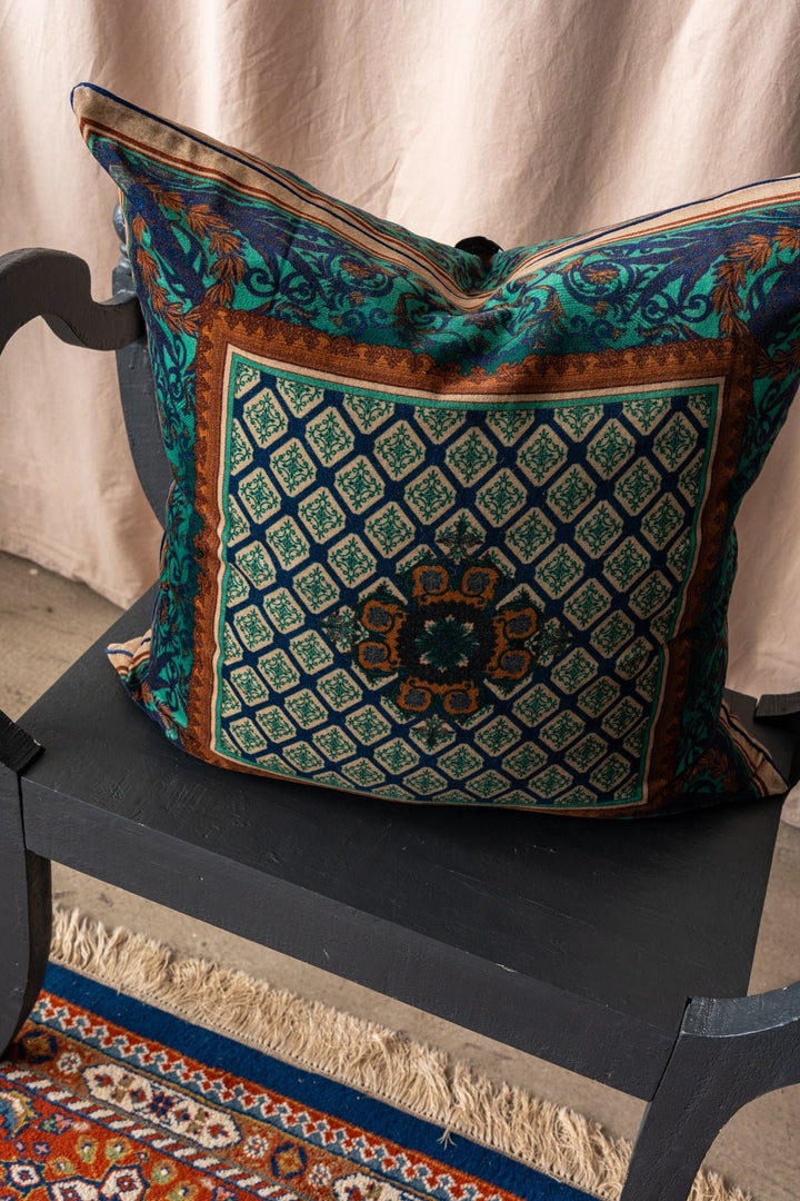 Amulet Emerald Velvet Cushion - One Hundred Stars