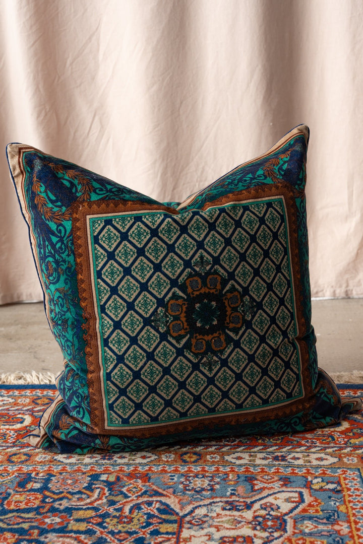 Amulet Emerald Velvet Cushion - One Hundred Stars