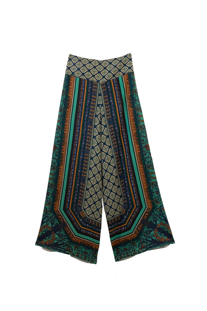 Amulet Emerald Palazzo Pants - One Hundred Stars