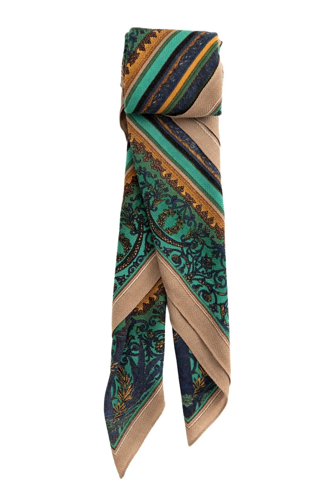 Amulet Emerald Wool/Silk Square Scarf