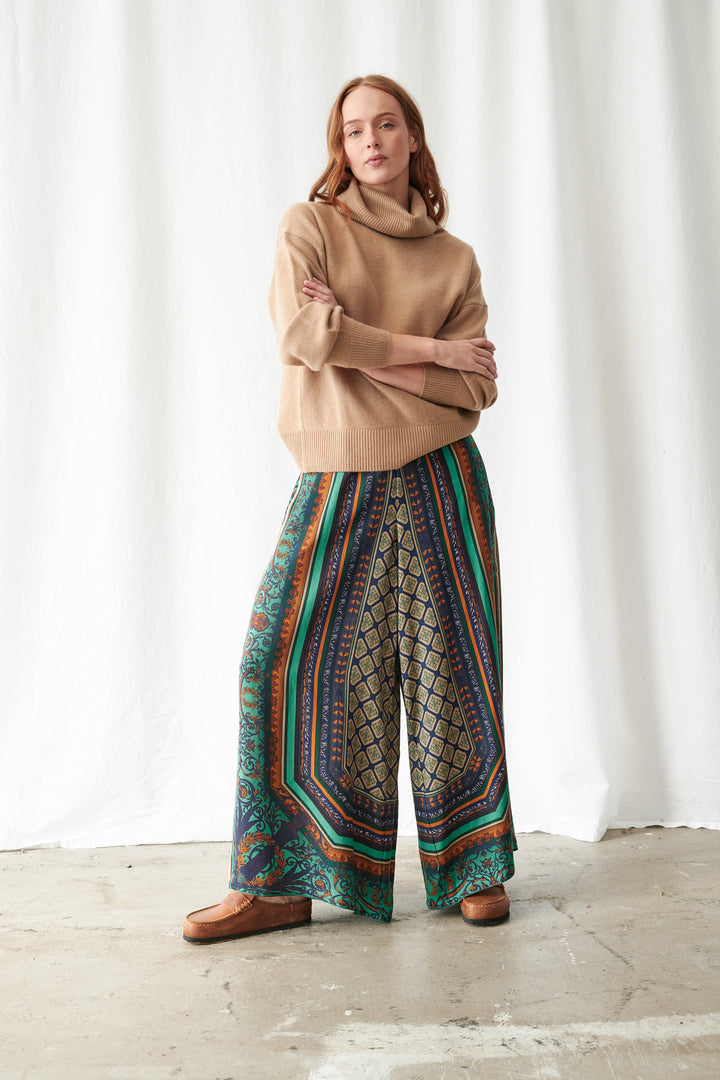 Amulet Emerald Palazzo Pants - One Hundred Stars