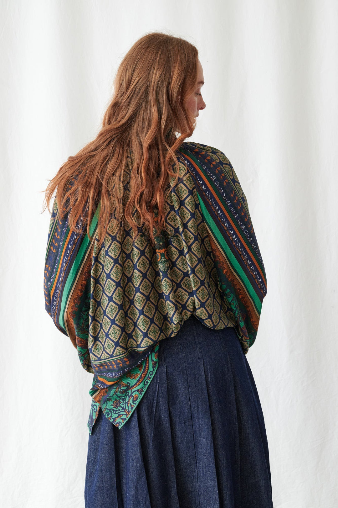 Amulet Emerald Pussybow Blouse - One Hundred Stars