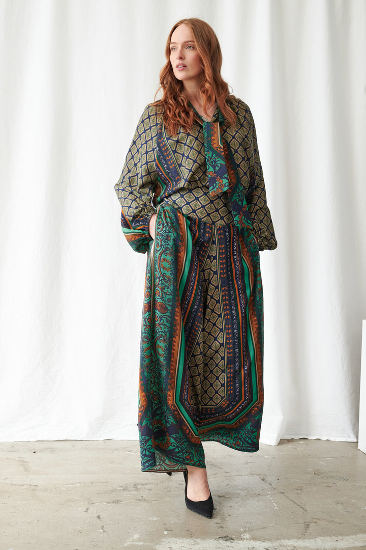 Amulet Emerald Palazzo Pants - One Hundred Stars