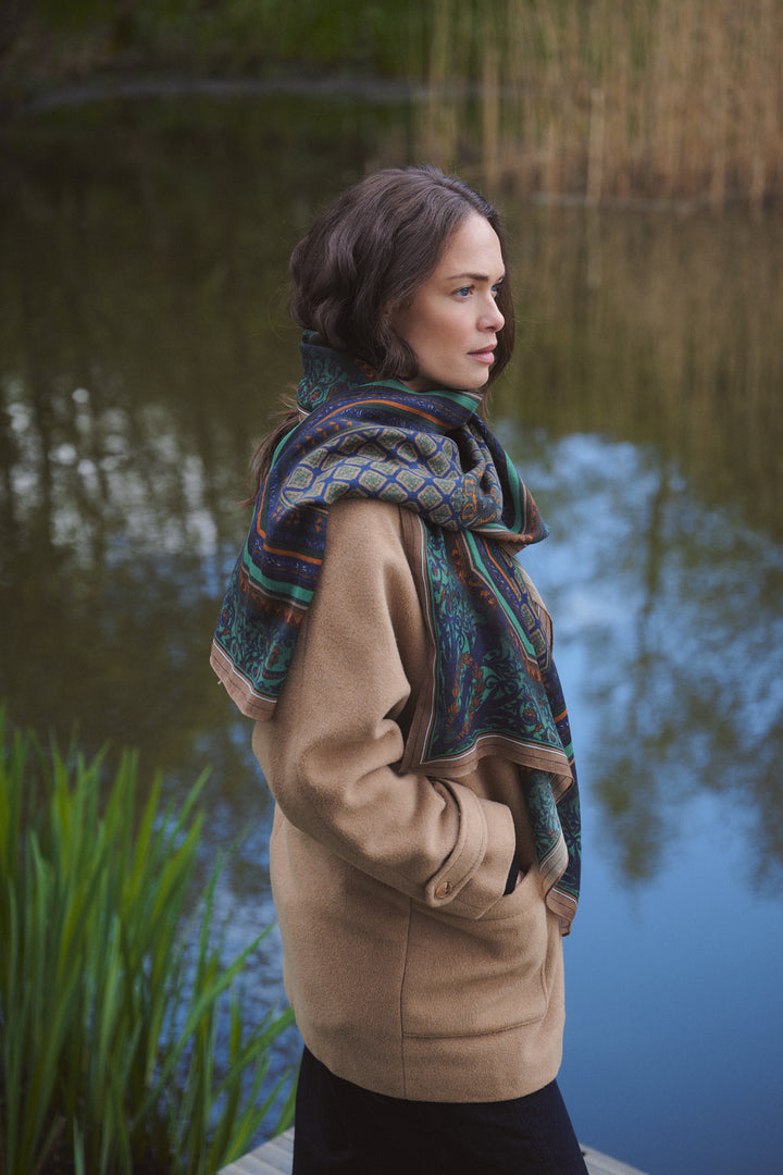 Amulet Emerald Wool Scarf - One Hundred Stars