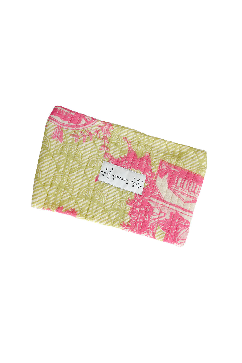 Ancient Columns Olive Pencil Pouch - One Hundred Stars
