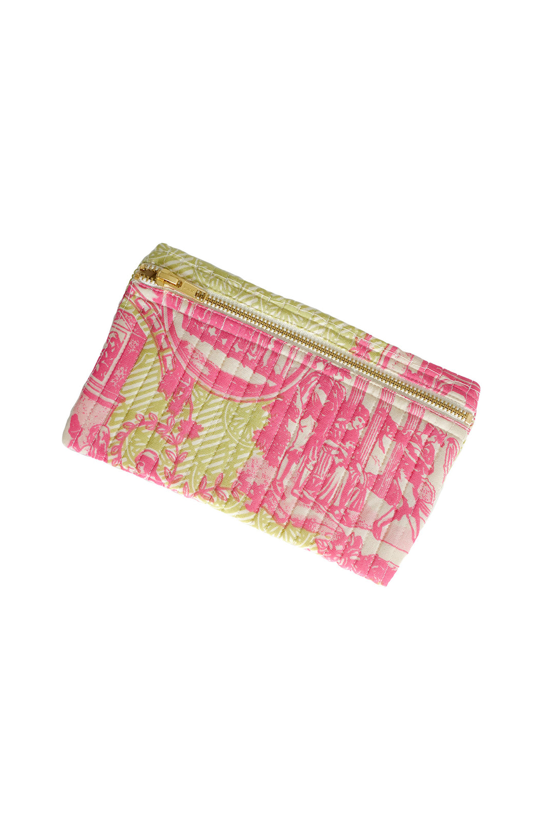 Ancient Columns Olive Pencil Pouch - One Hundred Stars