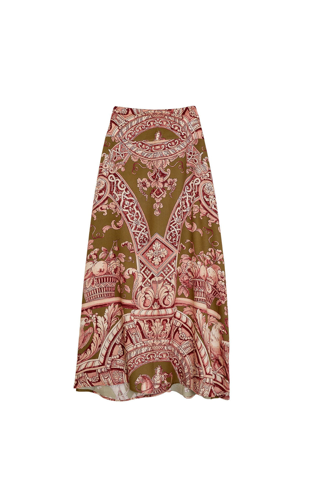 Angels Olive A-line Maxi Skirt - One Hundred Stars