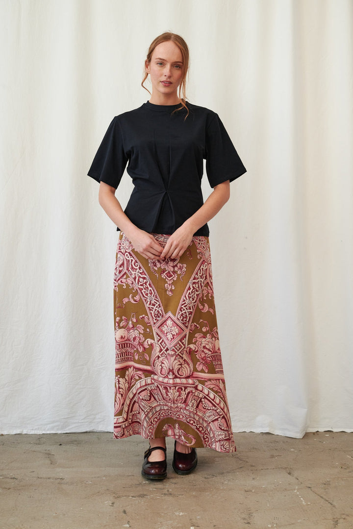 Angels Olive A-line Maxi Skirt - One Hundred Stars