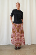 Angels Olive A-line Maxi Skirt