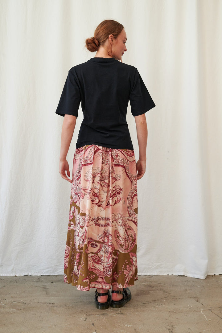 Angels Olive A-line Maxi Skirt - One Hundred Stars