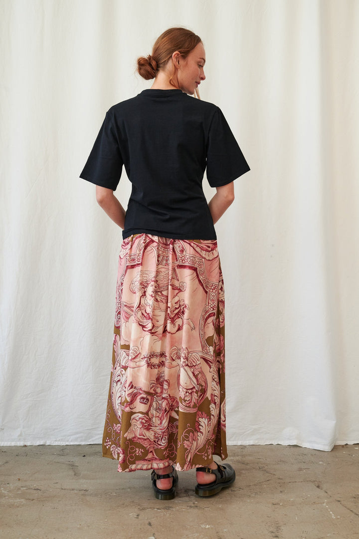 Angels Olive A-line Maxi Skirt - One Hundred Stars