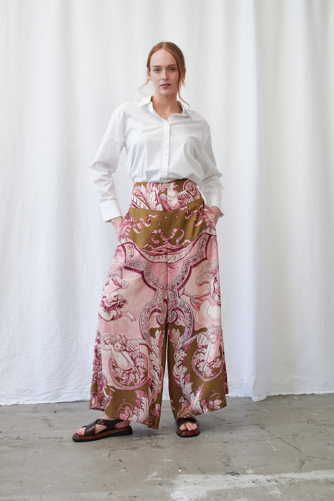 Angels Olive Palazzo Pants