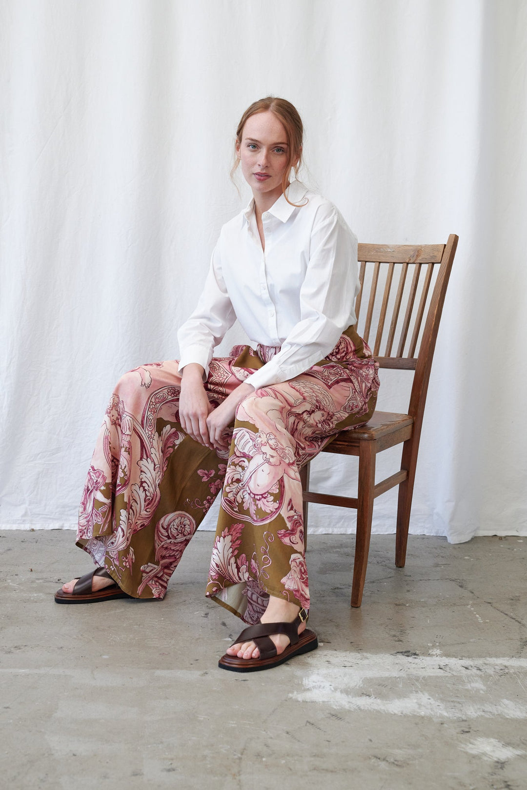 Angels Olive Palazzo Pants