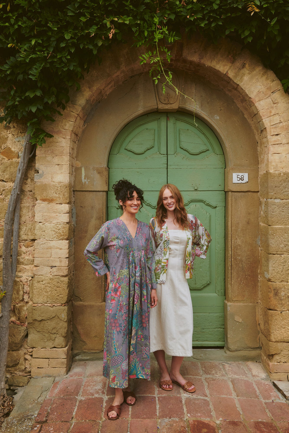 Boho Garden Ecru Kimono - One Hundred Stars