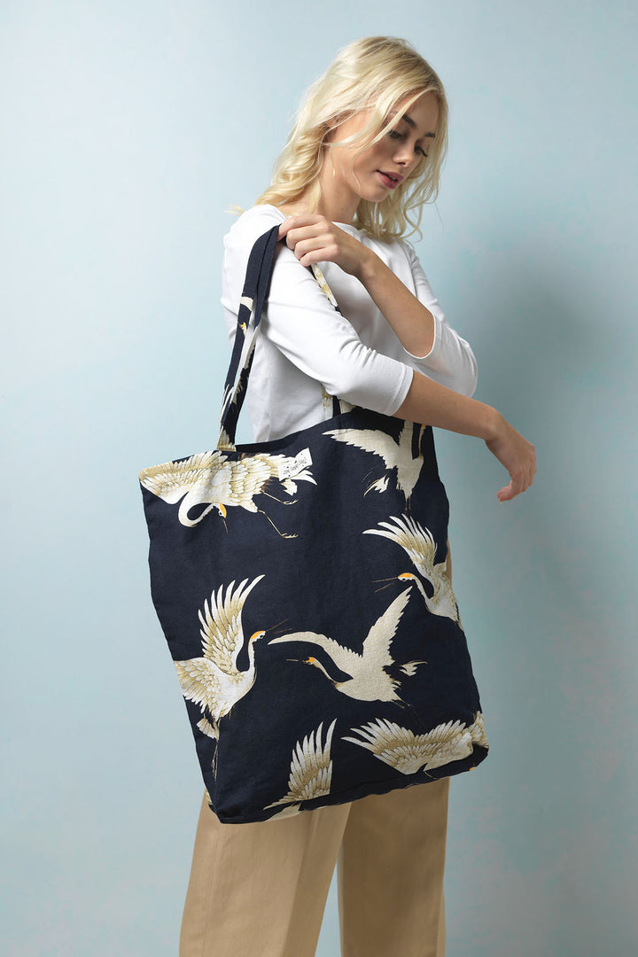 Stork Black Canvas Bag