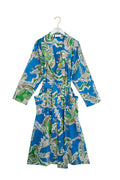 Cartouche Blue Cotton Gown