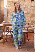 Cartouche Blue Cotton Pyjama Set