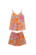 Cartouche Orange Cotton PJ Short Set