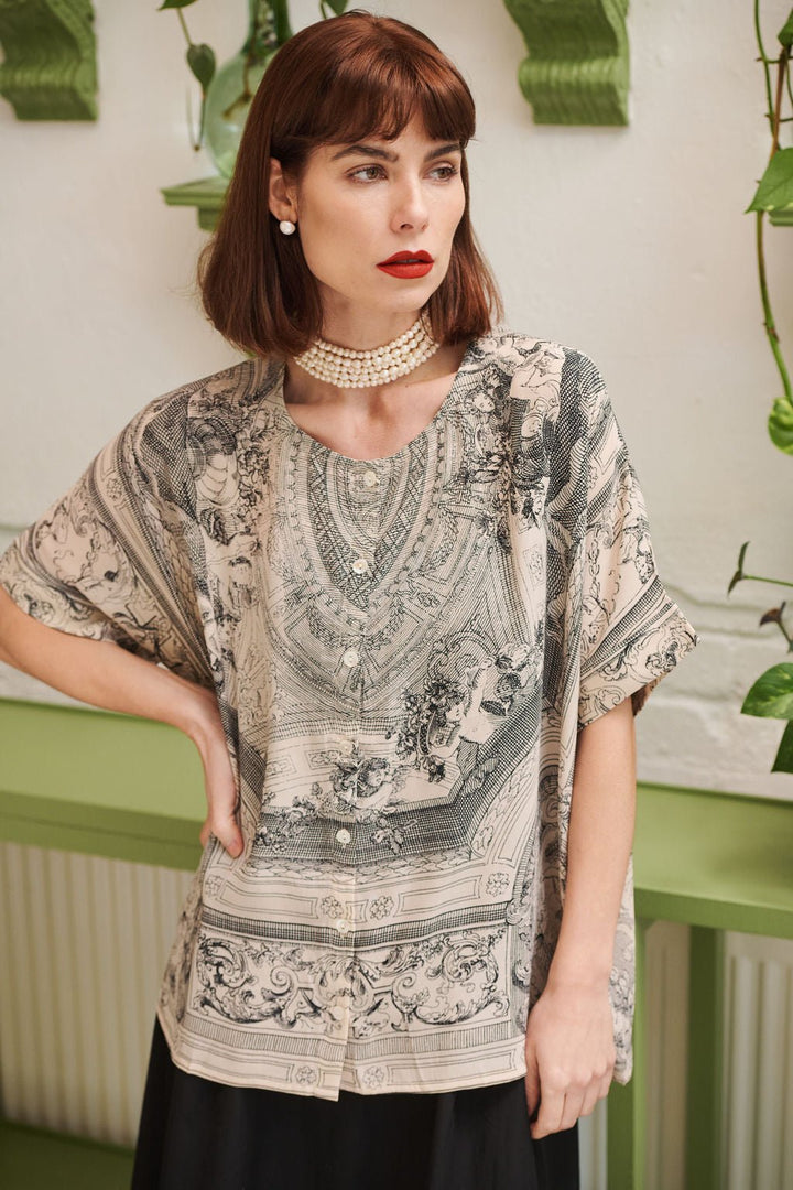 Cherub Natural Tea Blouse - One Hundred Stars