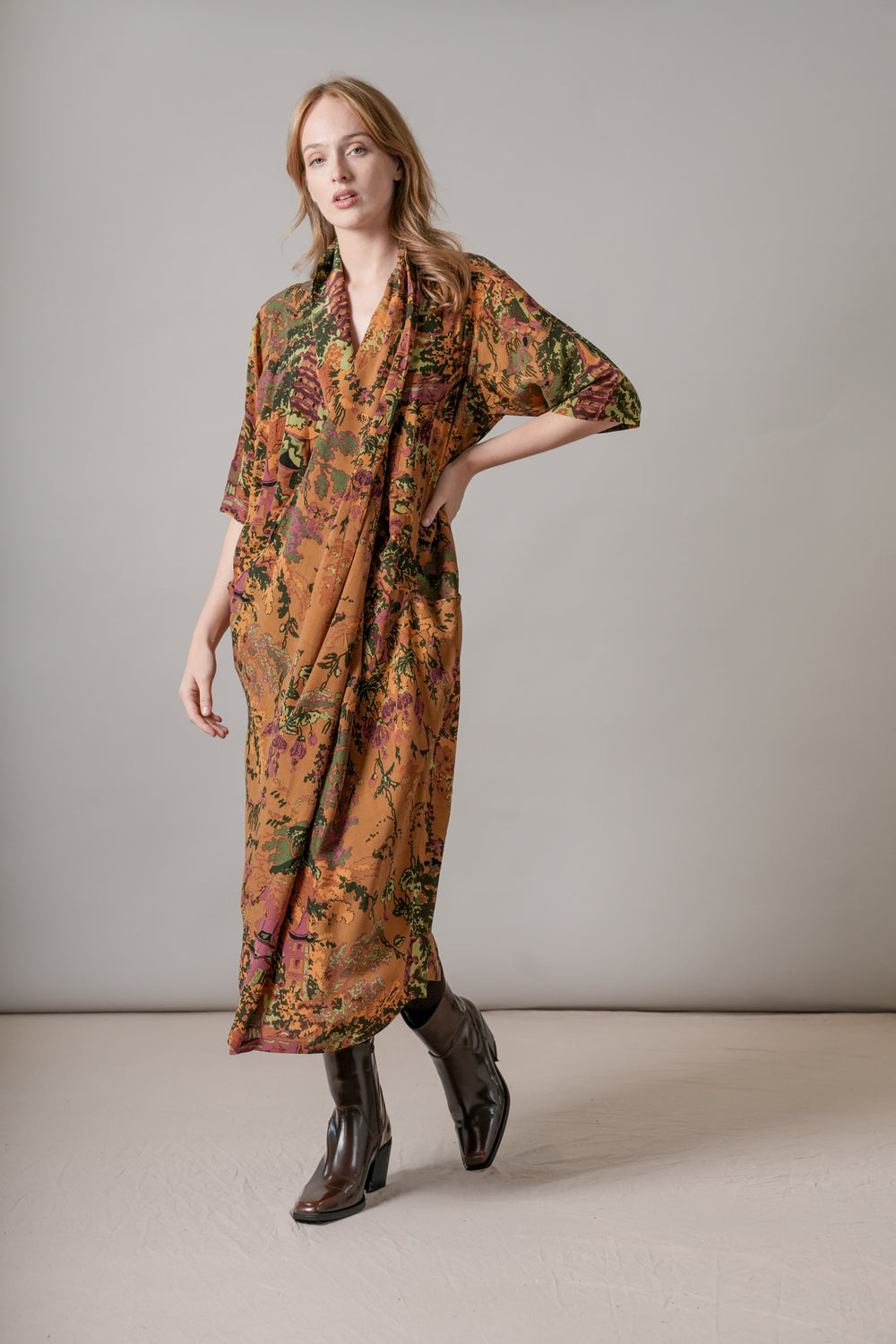 China Tree Cigar Rachel Dress - One Hundred Stars