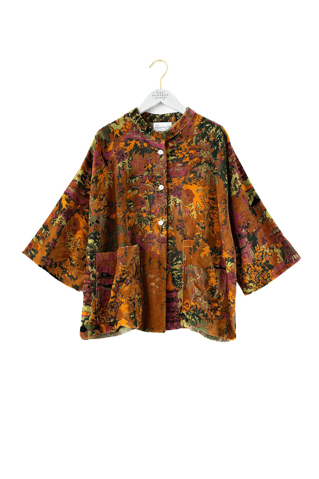 China Tree Cigar Velvet Jacket - One Hundred Stars