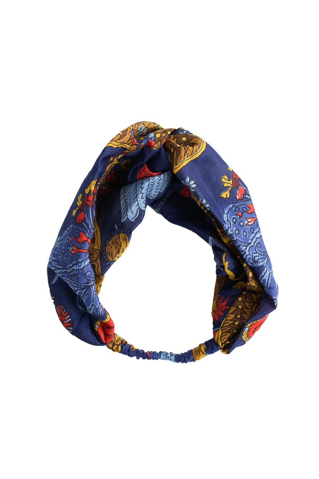 Climbing Peacock Royal Blue Headband